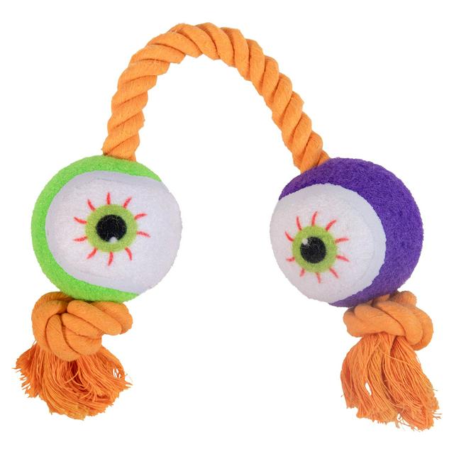 Rosewood Spirit & Spook Goofy Eyes Tug Rope Dog Toy - gallery image 1