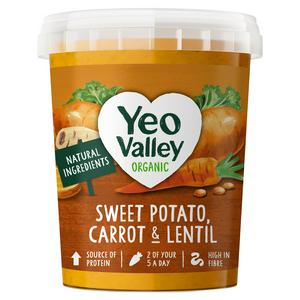 Yeo Valley Organic 400g Sweet Potato, Carrot & Lentil Soup