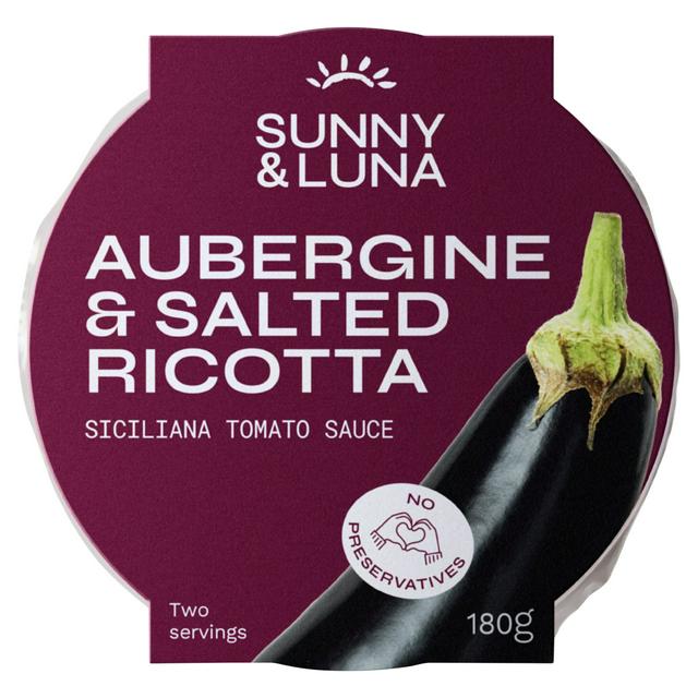 Sunny & Luna 180g Aubergine & Salted Ricotta Siciliana Tomato Sauce - gallery image 1