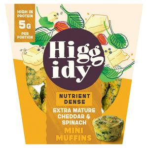 Higgidy 130g Extra Mature Cheddar & Spinach Mini Muffins - video