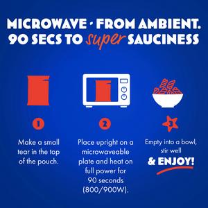 Batchelors Pasta n Sauce 200g Bolognese Instant Microwave Ready Meal Pouch - gallery image 3