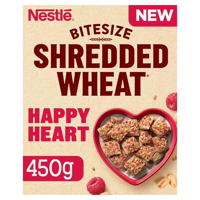 Nestlé Shredded Wheat Bitesize 450g Happy Heart Raspberry & Nuts Breakfast Cereal - gallery image 1