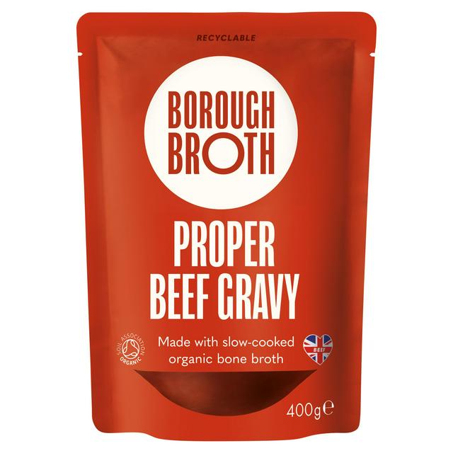 Borough Broth 400g Proper Beef Organic Bone Broth Gravy - gallery image 1