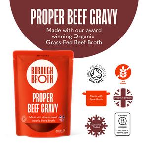 Borough Broth 400g Proper Beef Organic Bone Broth Gravy - gallery image 2