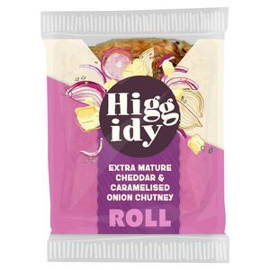 Higgidy 130g Extra Mature Cheddar & Caramelised Onion Chutney Roll - video