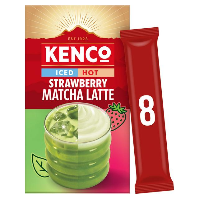 Kenco 8 x Iced Hot Strawberry Matcha Latte Sachets - gallery image 1