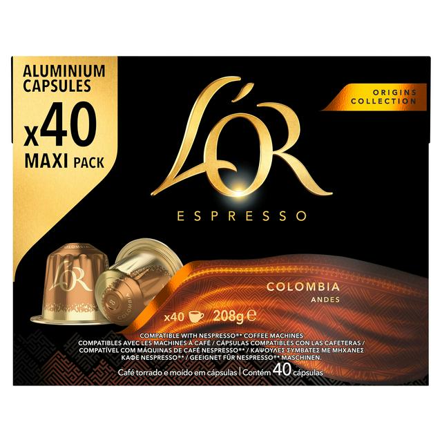 L'OR Espresso Colombia 40 x Aluminium Coffee Capsules 208g - gallery image 1