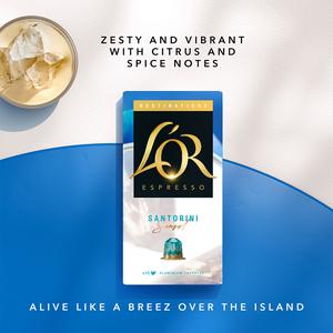 L'OR Espresso Destinations Santorini 10 x 52g Intensity Coffee Pods - gallery image 3