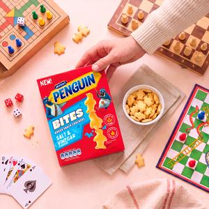 McVitie's Penguin 125g Salt & Vinegar Flavour Bites Baked Snack Crackers - gallery image 4