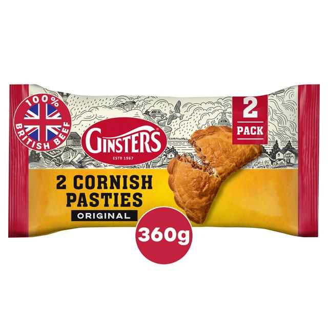 Ginsters 2 x Original Cornish Pasties 360g - gallery image 1