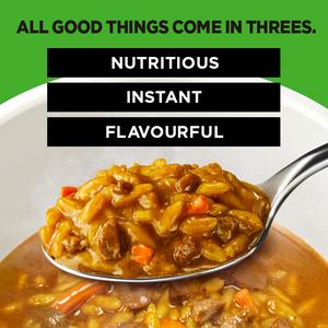 Nissin Kanzen Meal 107g Nutritionally Complete Instant Keema Curry Rice Pot - gallery image 5