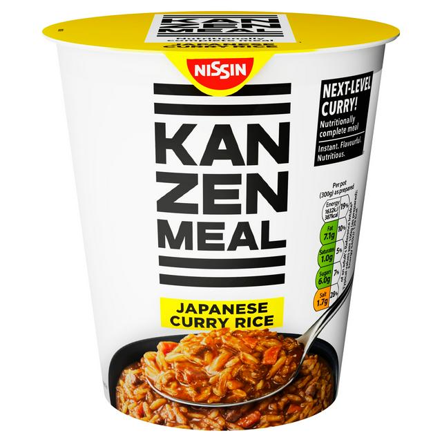Nissin Kanzen Meal 108g Nutritionally Complete Instant Japanese Curry Rice Pot - gallery image 1
