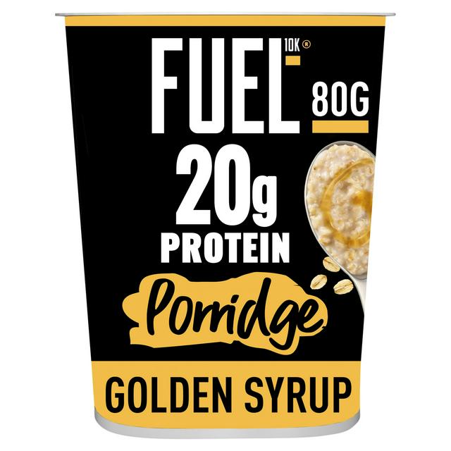 FUEL10K 80g Golden Syrup 20g High Protein Porridge Oat Cereal Pot - gallery image 1