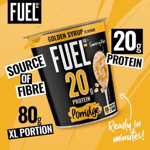 FUEL10K 80g Golden Syrup 20g High Protein Porridge Oat Cereal Pot - gallery image 2