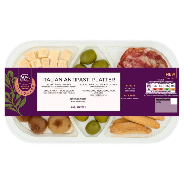 Sainsbury's Discovery 166g Italian Antipasti Platter, Taste the Difference - gallery image 1