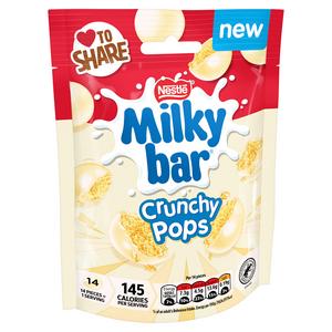 Nestle Milkybar Crunchy Pops 90g White Chocolate Sharing Bag - gallery image 2
