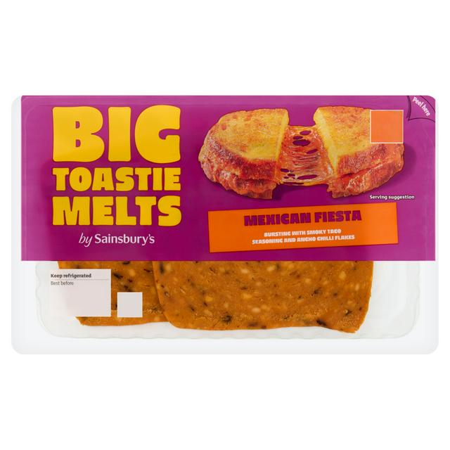 Sainsbury's 2 x Mexican Toastie Cheese Slice Melts 140g - gallery image 1