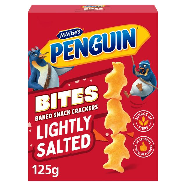 McVitie's Penguin 125g Lightly Salted Flavour Bites Baked Snack Crackers - gallery image 1