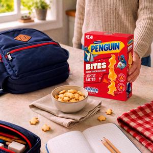 McVitie's Penguin 125g Lightly Salted Flavour Bites Baked Snack Crackers - gallery image 6