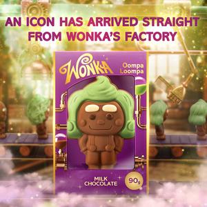 Wonka 90g Oompa Loompa Milk Chocolate Box - gallery image 3