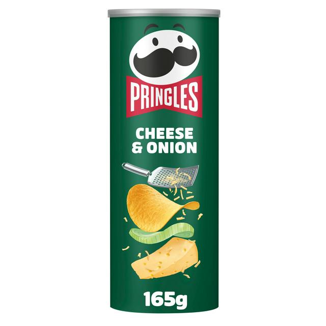Pringles 165g Cheese & Onion Sharing Crisps - gallery image 1