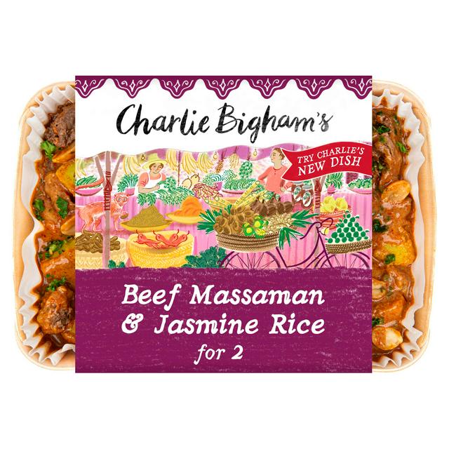 Charlie Bigham's 750g Beef Massaman & Jasmine Rice Meal - gallery image 1