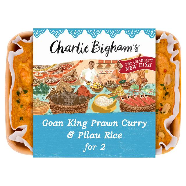Charlie Bigham's 750g Goan King Prawn Curry & Pilau Rice - gallery image 1