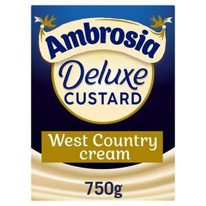 Ambrosia 750g Deluxe Custard Dessert Carton