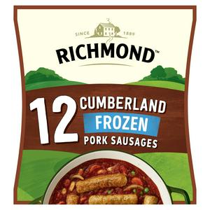Richmond 12 x Cumberland Pork Sausages 516g