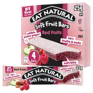 Eat Natural 4 x 25g Red Fruits Multipack Soft Fruit Bars
