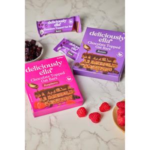 Deliciously Ella 3 x 50g Raisin Chocolate Topped Multipack Oat Bars - gallery image 4