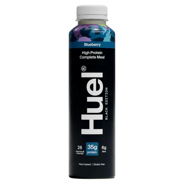 Huel 500ml High Protein Complete Meal Blueberry Drink, Black Edition - gallery image 1