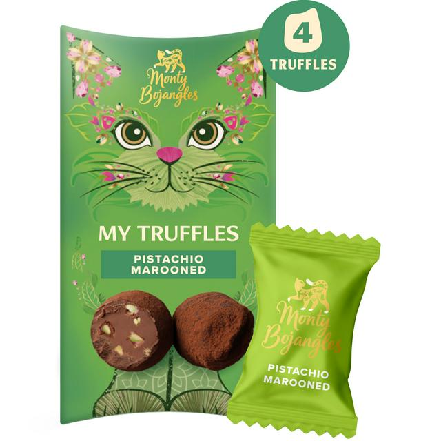Monty Bojangles 4 x Pistachio Marooned Chocolate Truffles - gallery image 1