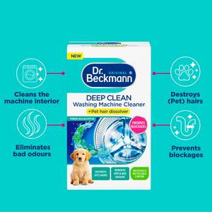 Dr. Beckmann Original Deep Clean Washing Machine Cleaner + Pet Hair Dissolver 250g - gallery image 3