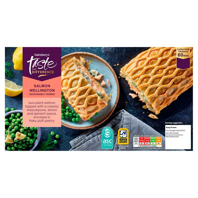 Sainsbury's 725g Salmon Wellington, Taste the Difference - gallery image 1