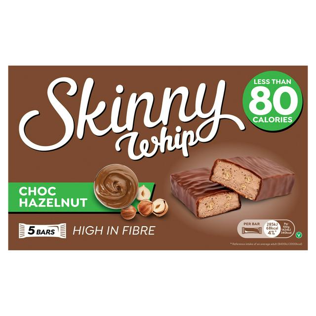 Skinny Whip 5 x 20g Chocolate Hazelnut Multipack Bars - gallery image 1
