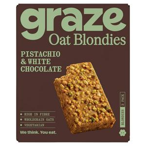 Graze 3 x 45g Pistachio & White Chocolate Multipack Oat Blondies