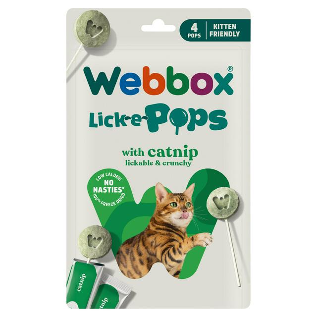 Webbox Lick e Pops 4 x 1.4g Catnip Treats - gallery image 1