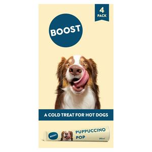 Boost 4 x 80ml Puppuccino Pop Frozen Dog Treat