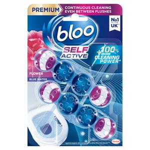 Bloo Self Active 2 x 50g Flower Toilet Rim Block