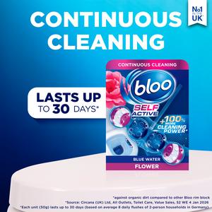 Bloo Self Active 50g Flower Toilet Rim Block - gallery image 3
