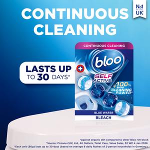 Bloo Self Active 2 x 50g Bleach Toilet Rim Block - gallery image 3