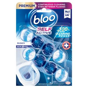 Bloo Self Active 2 x 50g Bleach Toilet Rim Block