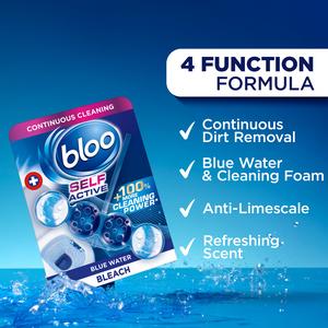 Bloo Self Active 50g Bleach Toilet Rim Block - gallery image 2