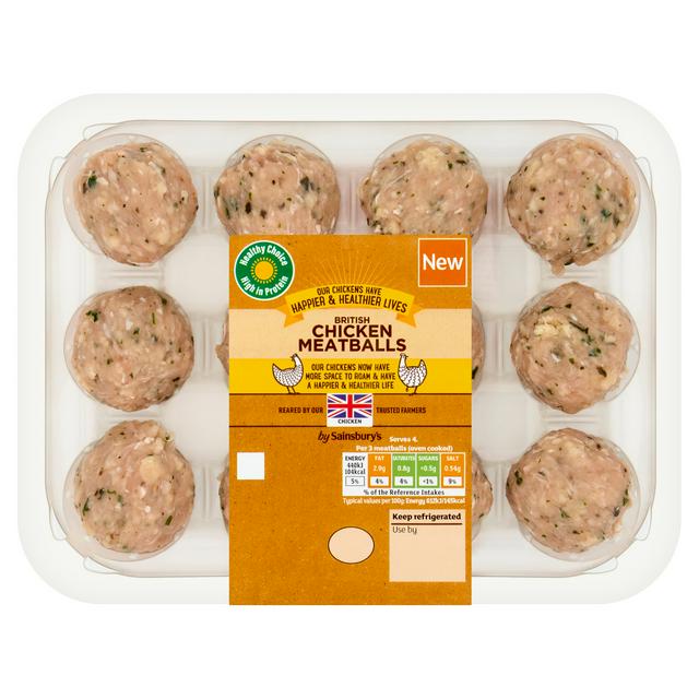 Sainsbury's 350g Chicken Meatballs - gallery image 1