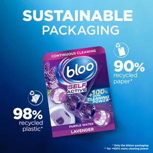 Bloo Self Active 2 x 50g Lavender Toilet Rim Block - gallery image 4