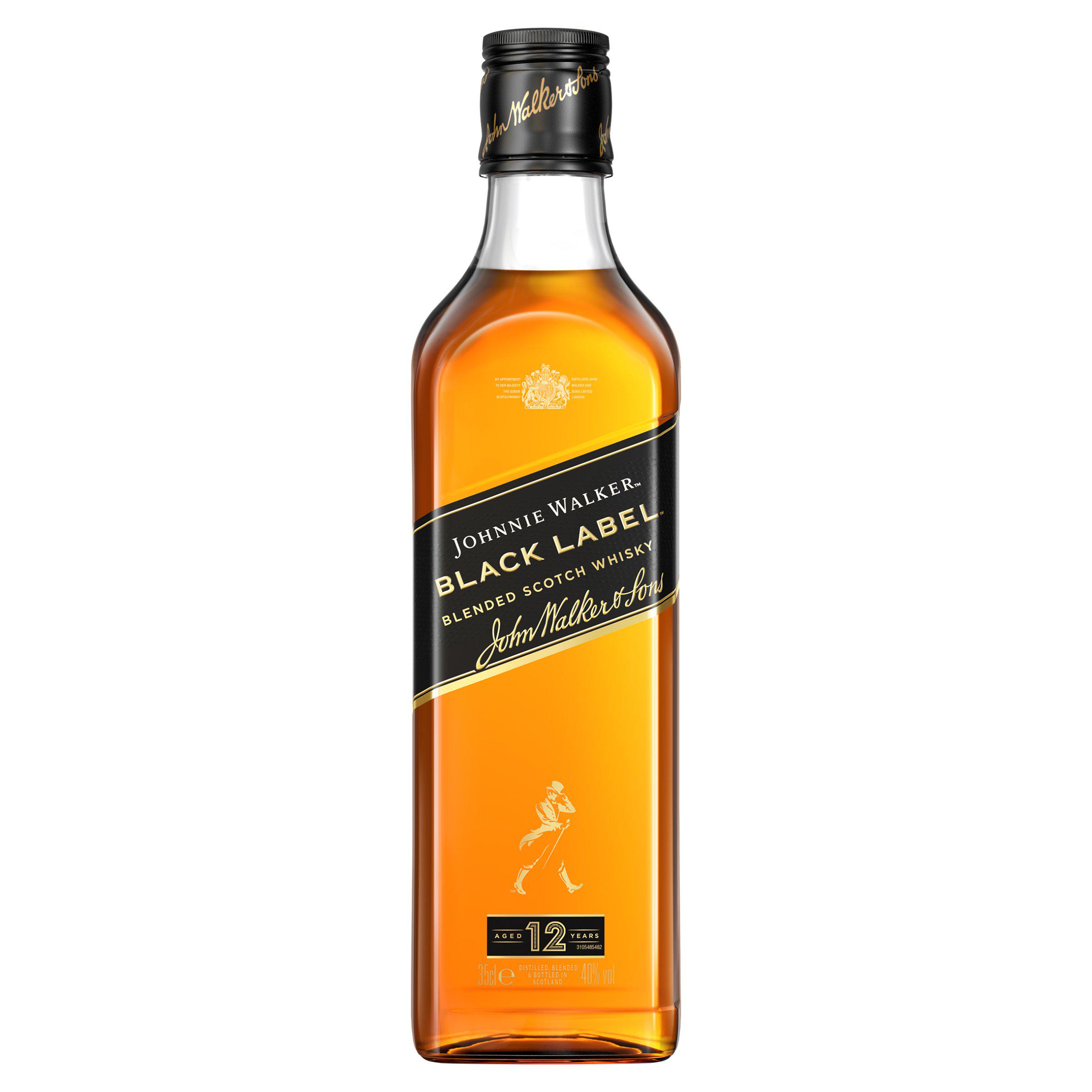 Johnnie Walker Black Label 35cl 40 Vol Blended Scotch Whisky