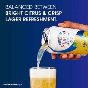 Peroni 4 x 330ml Alcohol Free Beer with Lemon - gallery image 4
