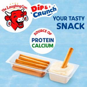 The Laughing Cow 4 x Original Dip & Crunch Cheese Spread with Breadsticks 140g - gallery image 2