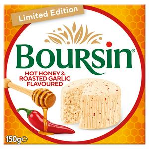 Boursin 150g Hot Honey & Roasted Garlic Flavoured Cheese, Limited Edition